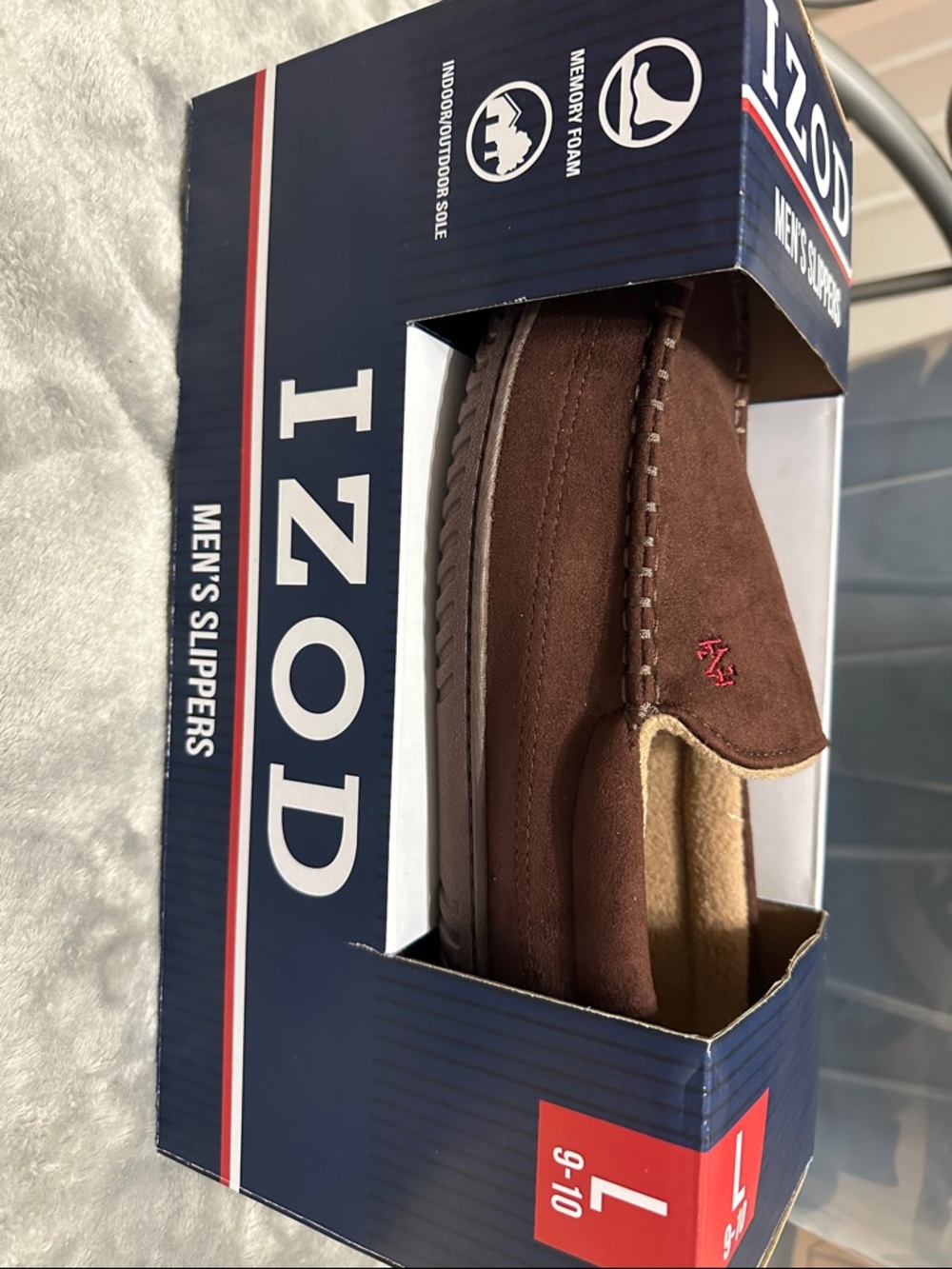 Izod Brown Suede Men’s Slip-On Loafers